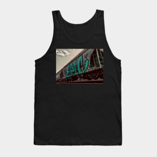 Urban Adventures - Epic color pop *Grayscale and teal Tank Top